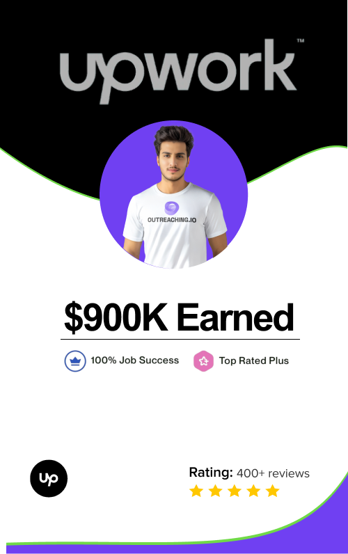 900K earned on Upwork