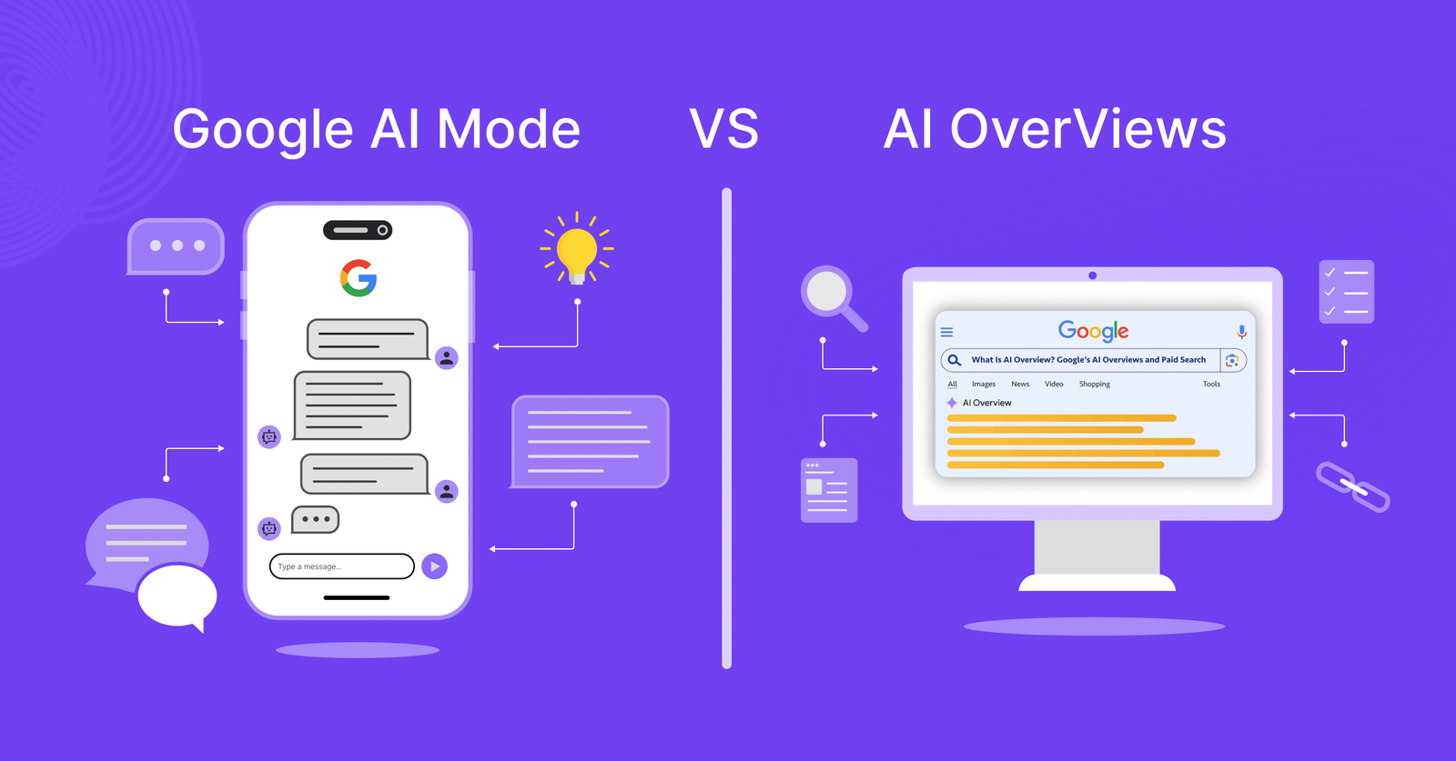 Google AI Mode vs AI Overviews